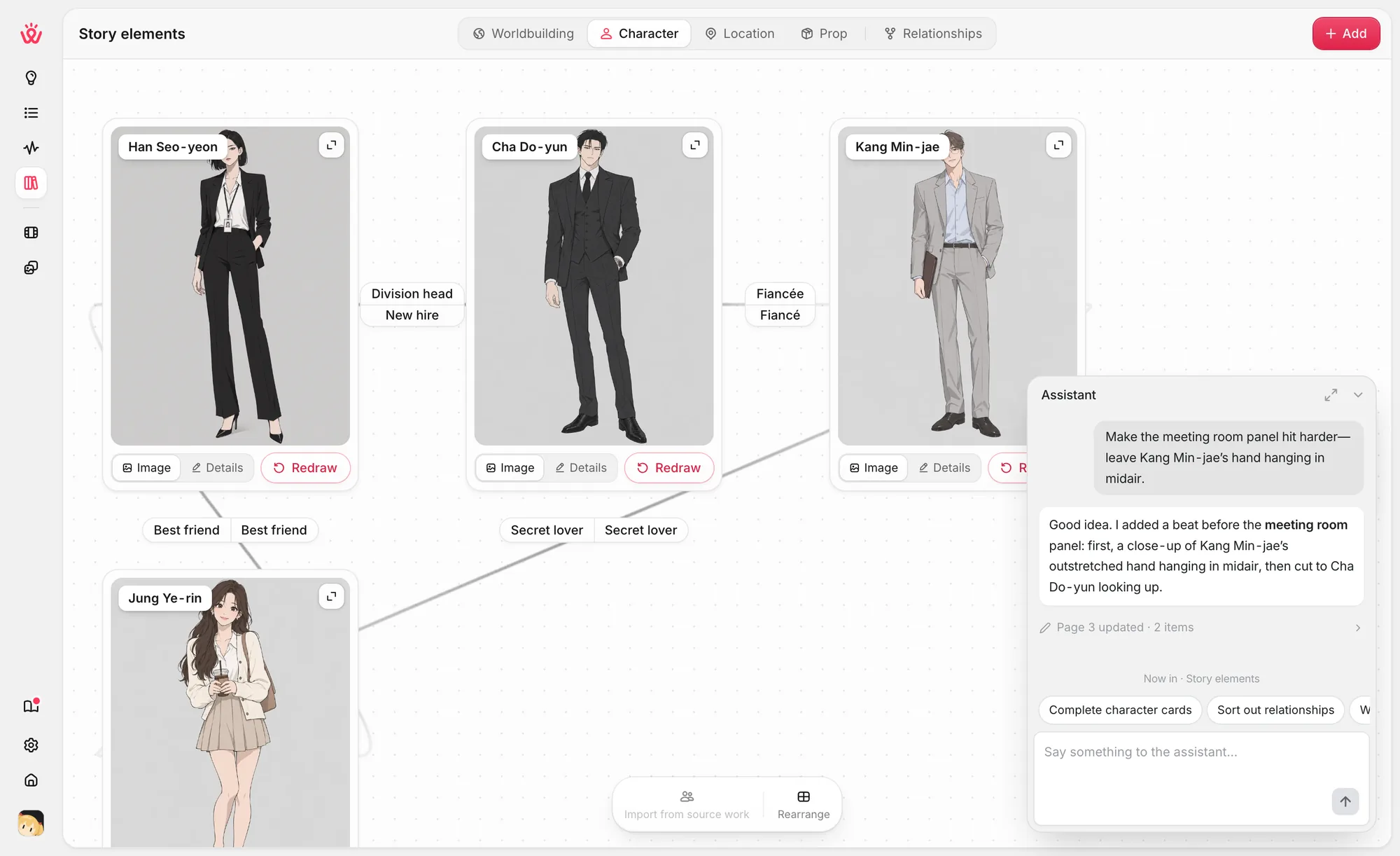 Wapopo character cards, each with a reference image